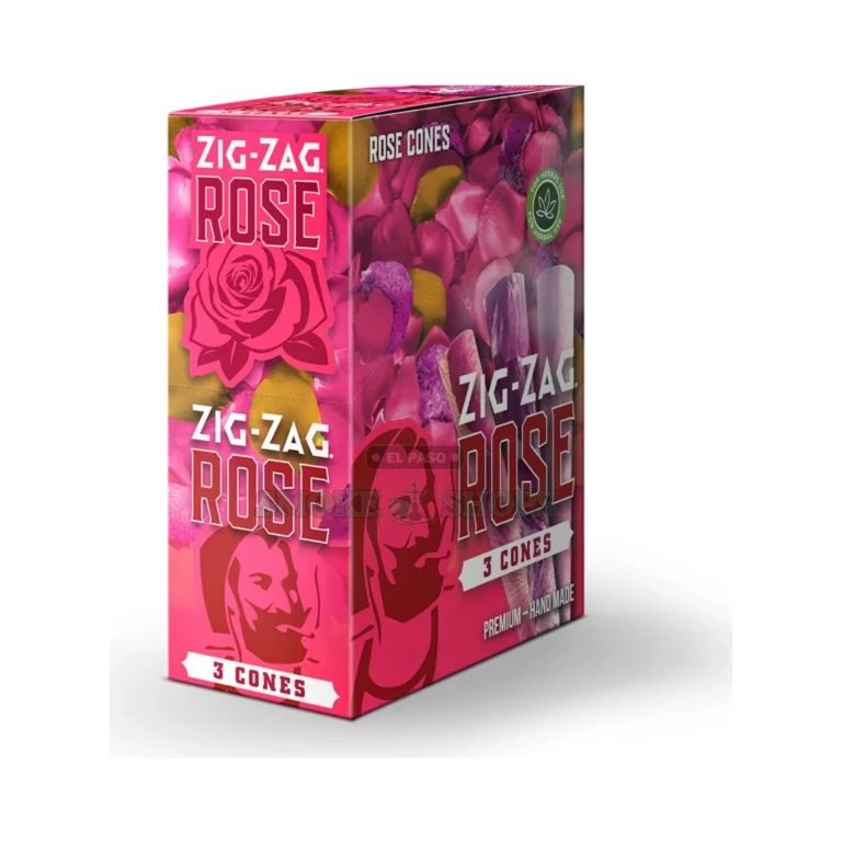 Zig-Zag Rose Cones tube in El Paso with packing tool and Integra humidity pack, king-size rose petal cones, same-day pickup