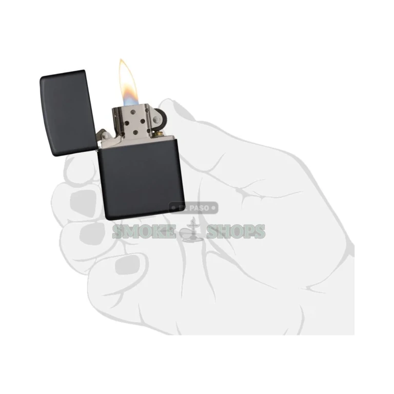 Bottom stamp of the Zippo 218 black matte lighter