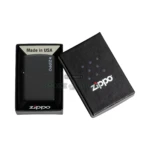 Zippo Classic Black Matte with Zippo Logo Windproof Lighter (218ZL) thumbnail