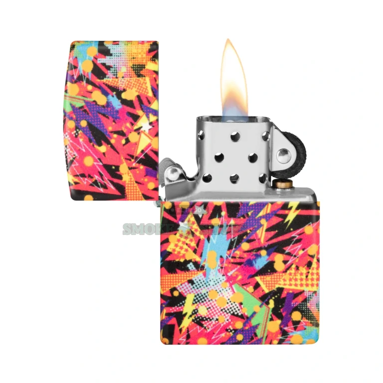 Zippo 540 Color retro lighter glowing in the dark to show the glow-in-the-dark finish