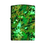 Zippo 540 Color Retro Design Glow-in-the-Dark Windproof Lighter, Green Matte (46008) thumbnail