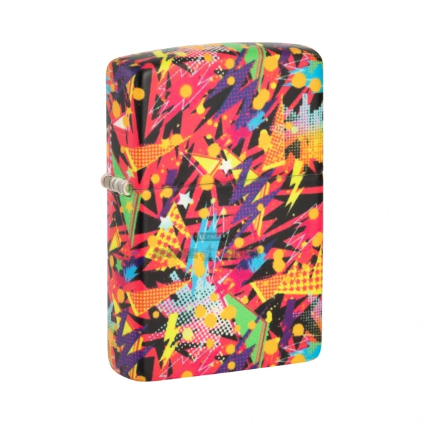 Zippo 540 Color Retro Design Glow-in-the-Dark Windproof Lighter, Green Matte (46008)
