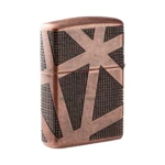 Zippo Armor Geometric 360 Design Antique Copper Windproof Lighter (49036) thumbnail