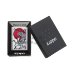 Zippo Asian Tiger Design Windproof Lighter, Brushed Chrome (29889) thumbnail