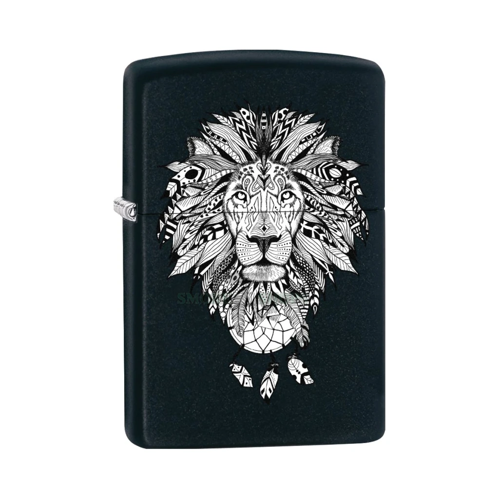 Zippo Aztec Lion Black Matte (77418) | El Paso Smoke Shops