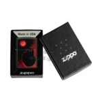 Zippo Black Cat Design Lighter, Black Matte (48453) — Color Image thumbnail