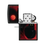 Zippo Black Cat Design Lighter, Black Matte (48453) — Color Image thumbnail