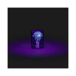 Zippo Black Light Mountain Waterfall Design Lighter, Black Matte (48676) thumbnail