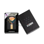 Zippo Black Light Mountain Waterfall Design Lighter, Black Matte (48676) thumbnail