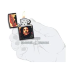 Zippo Bob Marley Illustration Design Lighter, Black Matte (49154) thumbnail