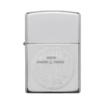 Zippo Bob Marley Engraved Leaf Design Lighter, High Polish Chrome (29769) thumbnail