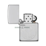 Zippo Bob Marley Engraved Leaf Design Lighter, High Polish Chrome (29769) thumbnail