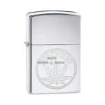Zippo Bob Marley Engraved Leaf Design Lighter, High Polish Chrome (29769) thumbnail