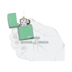 Zippo Classic High Polish Green Zippo Logo Lighter (Chameleon) in El Paso thumbnail