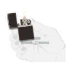 Zippo Classic Ebony Windproof Lighter (24756) in El Paso thumbnail