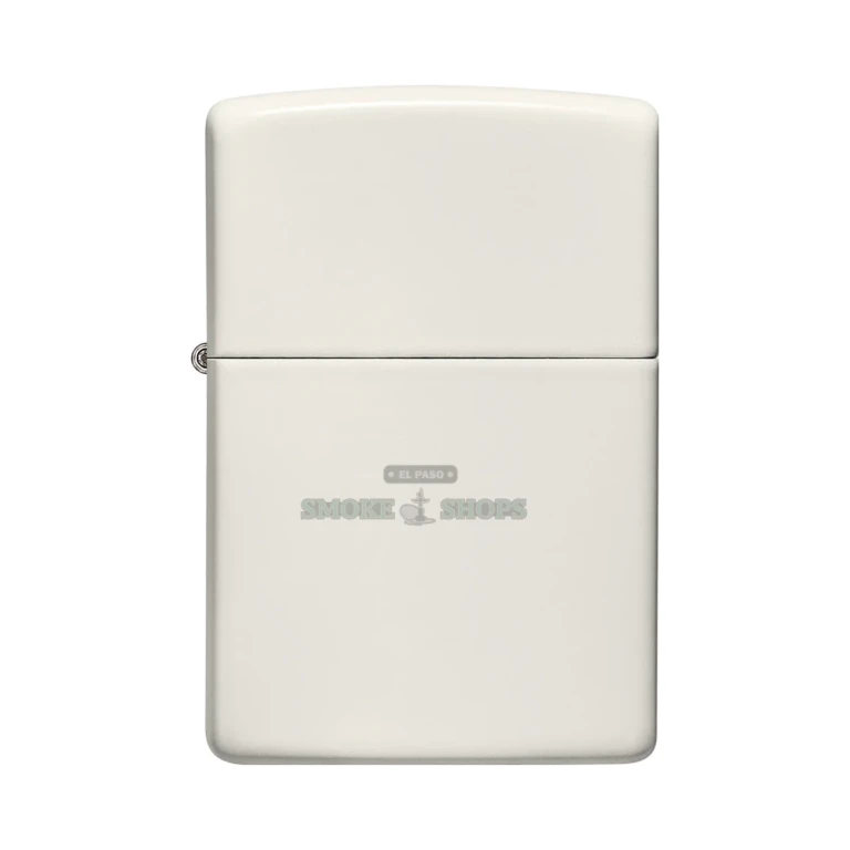 Bottom stamp and hinge detail of the Zippo 49193 glow in the dark windproof lighter