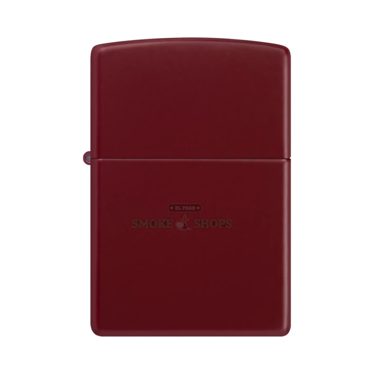Zippo 46021 Classic Merlot lighter open, showing the windproof chimney and wick