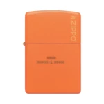 Zippo Classic Orange Matte with Zippo Logo Windproof Lighter (231ZL) thumbnail