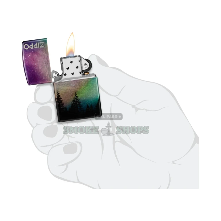 Zippo Colorful Sky 48771 in its gift box at El Paso Smoke Shops