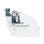 Zippo Colorful Venetian Design Lighter, High Polish Chrome (49139) thumbnail