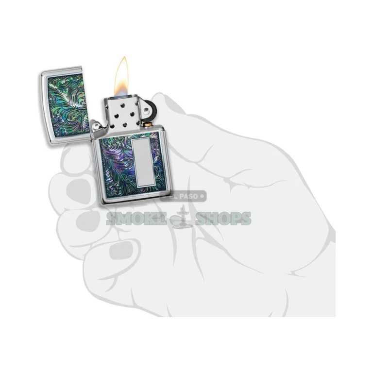 Zippo Colorful Venetian 49139 lighter packaged in its Zippo gift box