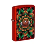 Zippo Counter Culture Eye Design Windproof Lighter, Metallic Red (48678) thumbnail