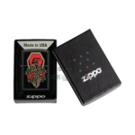 Zippo Crow Tattoo Design Black Matte Windproof Lighter (48611) in El Paso thumbnail