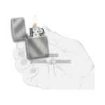 Zippo Classic Diagonal Weave Lighter, Brushed Chrome (28182) in El Paso thumbnail