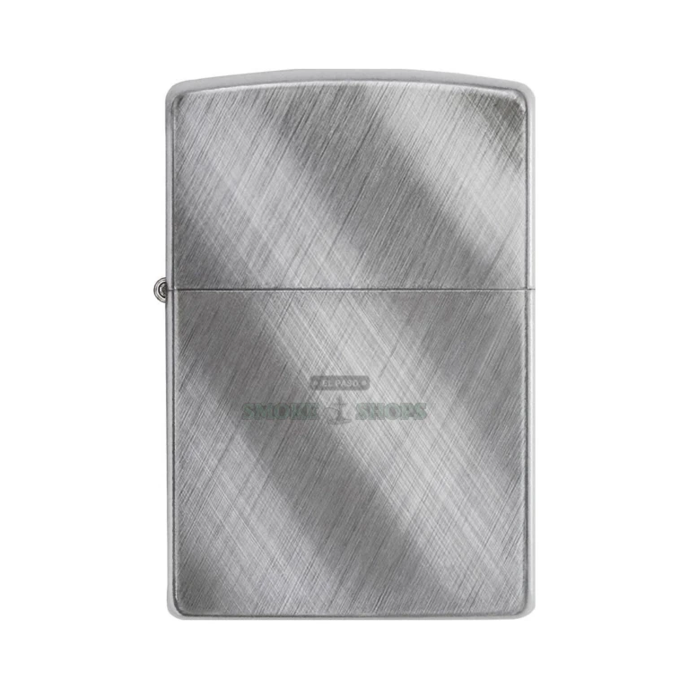 Zippo Diagonal Weave 28182 lighter in its gift box packaging