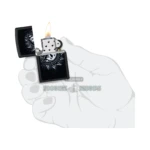 Zippo Dragon Eye Design Black Light Black Matte Windproof Lighter (48608) thumbnail