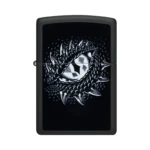 Zippo Dragon Eye Design Black Light Black Matte Windproof Lighter (48608) thumbnail