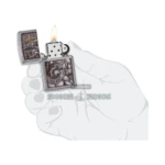 Zippo Egyptian Gods Design Windproof Lighter, Street Chrome (49406) thumbnail