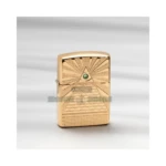 Zippo Eye of Providence Design Windproof Lighter, Brass High Polish Armor thumbnail