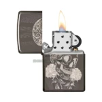 Zippo Fancy Skull Design Windproof Lighter, Black Ice (29883) in El Paso thumbnail