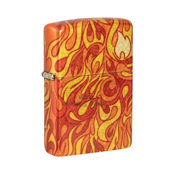 Zippo Fire Design 540 Fusion Lighter, 540 Tumbled Brass (48981)