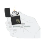 Zippo Fire Heart Design Black Matte Windproof Lighter (46004) in El Paso thumbnail