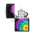 Zippo Pattern Design Color Image Black Matte Windproof Lighter (48733) thumbnail