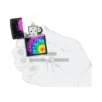 Zippo Pattern Design Color Image Black Matte Windproof Lighter (48733) thumbnail