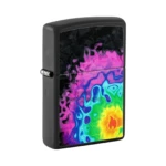 Zippo Pattern Design Color Image Black Matte Windproof Lighter (48733) thumbnail