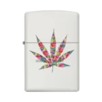 Zippo Floral Weed Design Lighter, White Matte (29730) in El Paso thumbnail