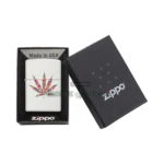 Zippo Floral Weed Design Lighter, White Matte (29730) in El Paso thumbnail