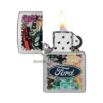 Zippo Ford Collage Design Lighter, Color Image, Street Chrome in El Paso thumbnail