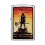 Zippo Frank Frazetta The Executioner Color Image Windproof Lighter, Street Chrome (48556) thumbnail