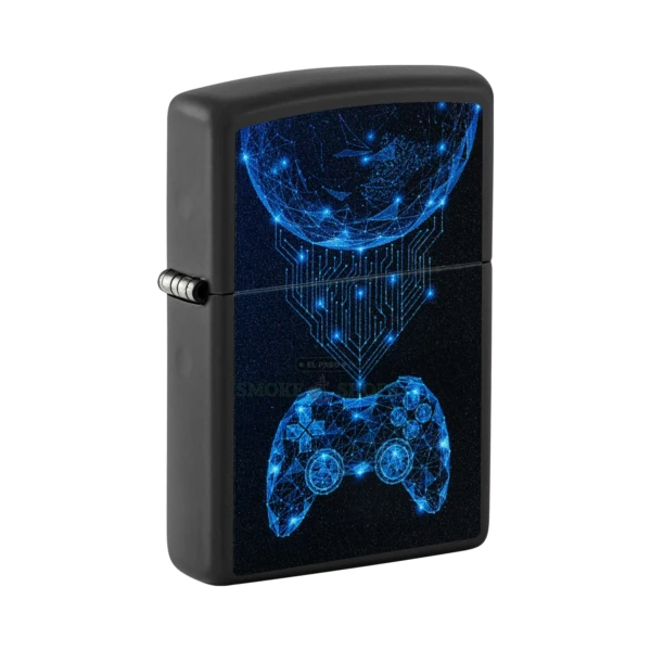 Zippo Gaming Design Color Image Windproof Lighter, Black Matte (48912)