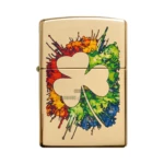 Zippo Graffiti Clover Design 540 Fusion Lighter, High Polish Brass (49125) thumbnail