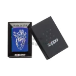 Zippo Heart Vase Design Windproof Lighter, High Polish Indigo (29987) thumbnail