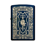Zippo Heraldic Crest Design Windproof Lighter, Navy Matte (239) thumbnail