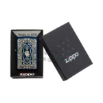 Zippo Heraldic Crest Design Windproof Lighter, Navy Matte (239) thumbnail