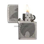 Zippo Illusion Flame Design Lighter, Brushed Chrome (29429) in El Paso thumbnail