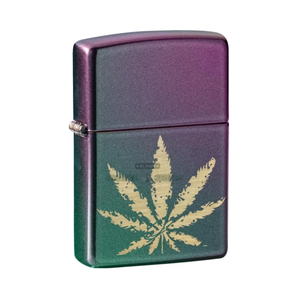 Zippo Iridescent Marijuana Leaf Design Lighter (49185) in El Paso